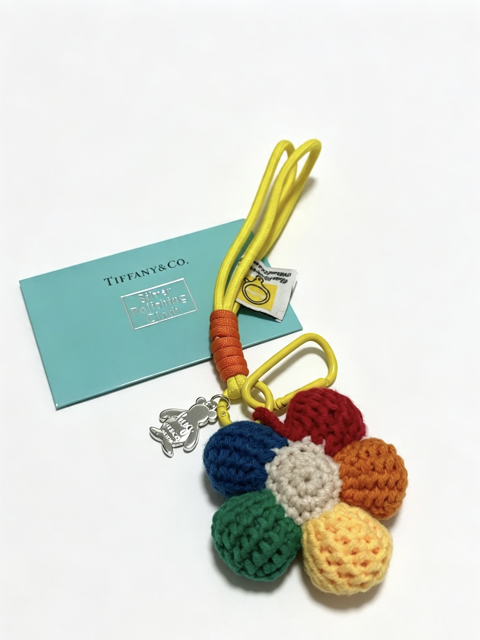 Tiffany & Co. Crochet Flower Charm Keychain